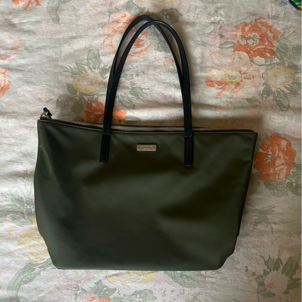 Kate Spade Nylon Kitt Tote in Green